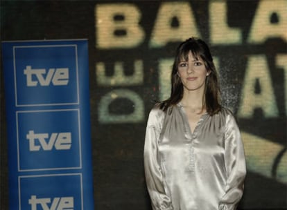 Lorena Berdún, ayer, durante la presentación de Balas de plata.