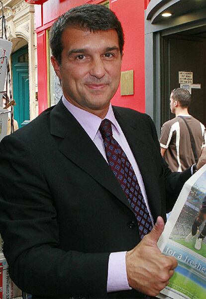 El presidente del FC Barcelona, Joan Laporta.