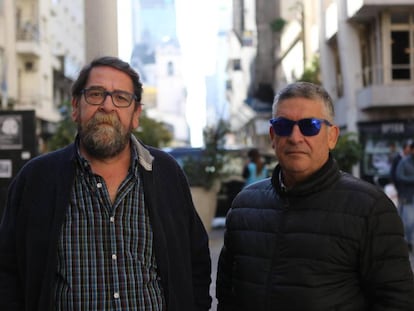 Fermín Rodríguez y Manuel Ruiz, querellantes en la investigación argentina por los crímenes del franquismo.