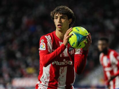 João Félix, durante el Atlético-Mallorca (1-2) disputado el pasado sábado en el Wanda Metropolitano.