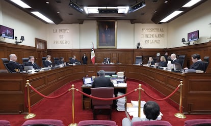 Sesión de la Suprema Corte de Justicia de la Nación, este martes.