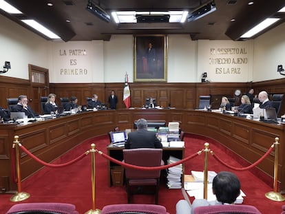 Sesión de la Suprema Corte de Justicia de la Nación, este martes.