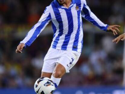 Griezmann, en el Camp Nou.