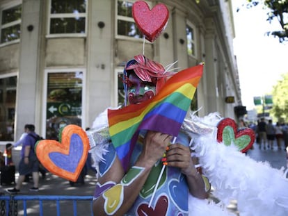 Manifestación del Orgullo en Madrid, el pasado mes de julio. 