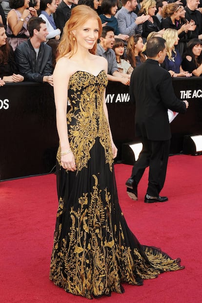 Jessica Chastain ha optado por este Alexander McQueen.