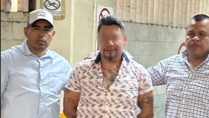 Fernando Medina al ser detenido en San Luis Potosí.