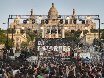 Concierto del grupo Els Catarres en Barcelona.