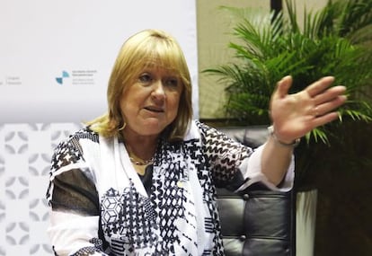 La ministra de Relaciones Exteriores de Argentina, Susana Malcorra, en el encuentro de cancilleres de Ibero&aacute;merica 