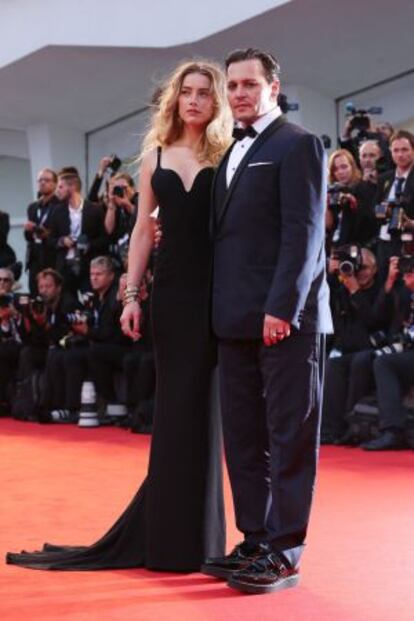 El actor con su esposa, en Cannes.