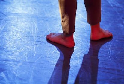 Detalle de uno de los bailarines que concursan en 'Fama'.