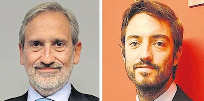 Gabriel Salarich, director de M&A de Tactio, y Guillermo Giménez Ferreiro, analista del departamento.  