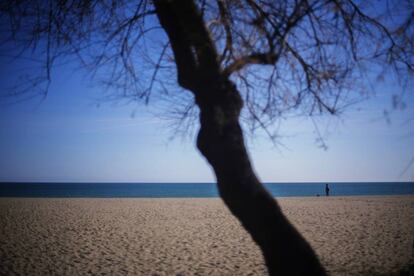 La platja d’Argelers, de record tan dur per als exiliats, s’ha convertit avui en un espai més de lleure i turisme del litoral francès.