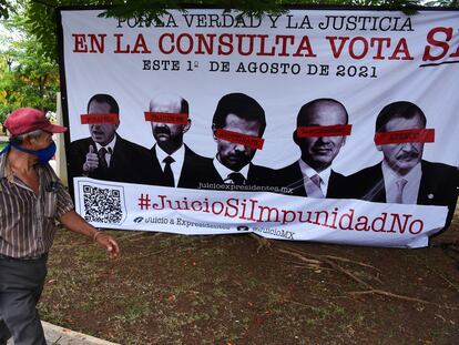 Cartel publicitario de la campaña en favor de la consulta, en Campeche