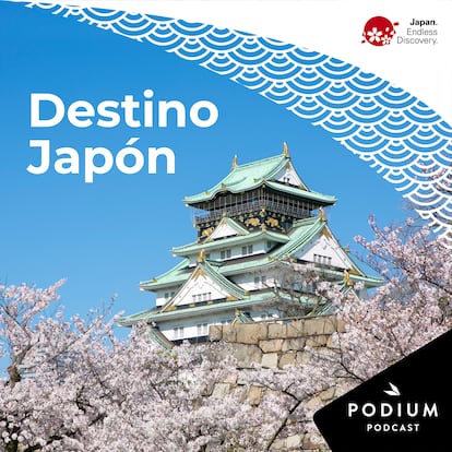 Portada de 'Destino Japón', el 'podcast' patrocinado creado por Podium.