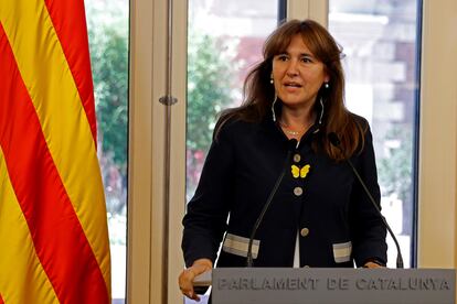 La presidenta del Parlament de Cataluña, Laura Borràs.