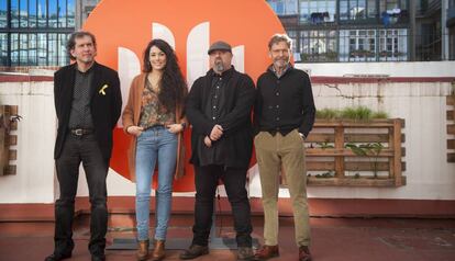 Joan-Llu&iacute;s Llu&iacute;s (izquierda), Clara Queralt&oacute;, Ivan ledesma y Josep Maria Fulquet