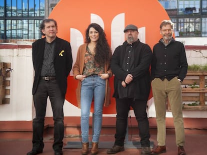 Joan-Llu&iacute;s Llu&iacute;s (izquierda), Clara Queralt&oacute;, Ivan ledesma y Josep Maria Fulquet