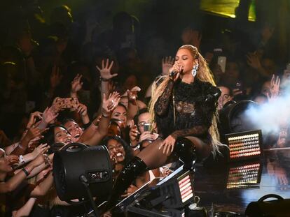 Beyoncé en uno de sus conciertos.