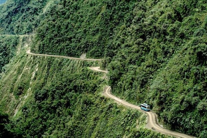 Carretera de la Muerte de Bolivia, la cual conecta La Paz con la región de Los Yungas.