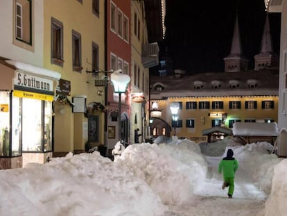 Una calle de la ciudad alemana de Berchtesgaden (Baviera), este jueves. 