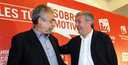 &Aacute;ngel P&eacute;rez (izquierda) y Gregorio Gordo, en mayo de 2011.