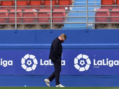 Ronald Koeman, en el estadio del Eibar.