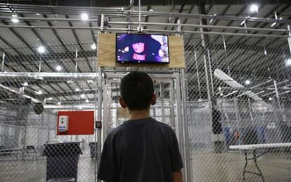 Un menor hondureño en un centro de detención en Texas