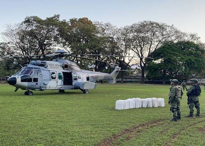 avioneta con 246 kilogramos de cocaína en Mapastepec, Chiapas