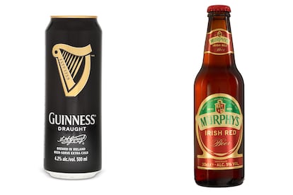 Irlanda

La que te van a poner:
No hay dudas, ¿no? Si visitas Dublin, su fábrica es uno de los principales reclamos turísticos.

La que deberías probar: La Irish Red de Murphy´s es otra habitual de los pubs irlandeses.