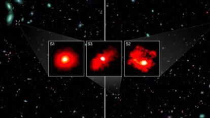 Galaxias Monstruos rojos encontrados por el telescopio espacial James Webb