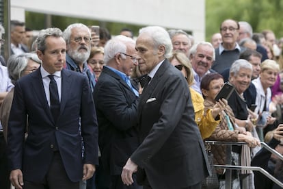 El tenor Josep Carreras també ha assistit al funeral de la soprano.