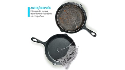 Este es uno de los mejores limpiadores de hierro fundido que se pueden comprar en Amazon