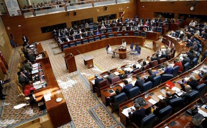 La Asamblea, durante una sesión plenaria celebrada esta legislatura. 