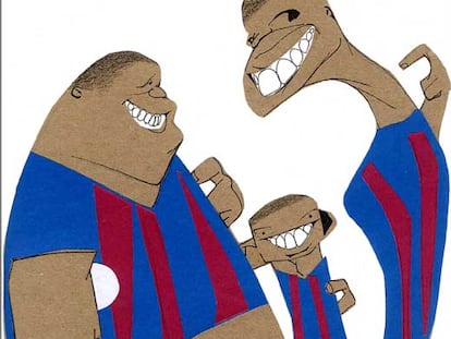 Caricaturas de futbolistas