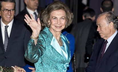 Queen Sofía, pictured last week in Madrid.