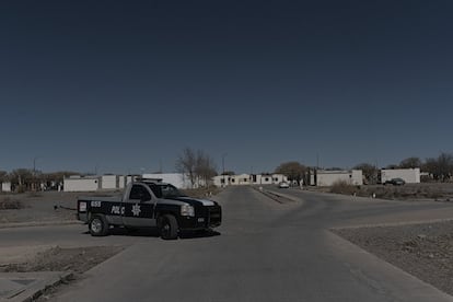 Una patrulla realiza recorridos de vigilancia en el Valle de Juárez.