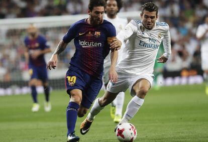 Messi y Kovacic en agosto en la Supercopa.