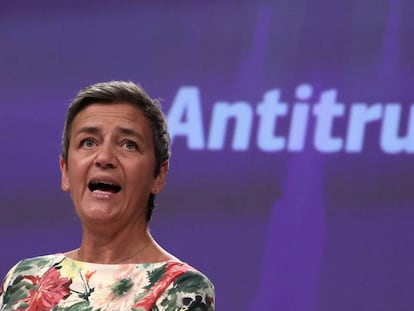 La comisaria de Competencia, Margrethe Vestager.