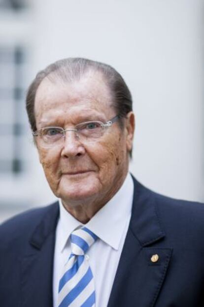 El actor Roger Moore, en 2013.