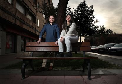 Lucía García y Javier Pereda, en Getafe.