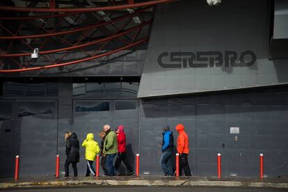 El frente de la discoteca Cerebro, al día siguiente del conflicto.