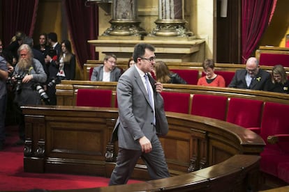 Llu&iacute;s Salvad&oacute; en una imatge al Parlament.