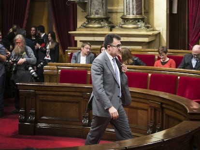 Llu&iacute;s Salvad&oacute; en una imatge al Parlament.