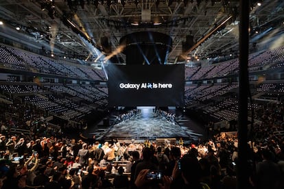 Evento de Samsung Galaxy en enero de 2024.