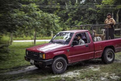 Regreso tras una jornada de trabajo.