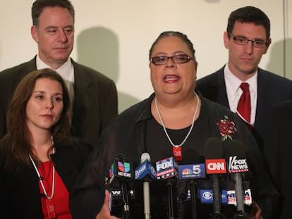 Karen Lewis, presidenta de la Uni&oacute;n de Porfesores de Chicago.