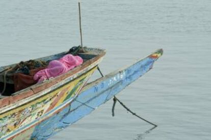 Piragua en Gambia.