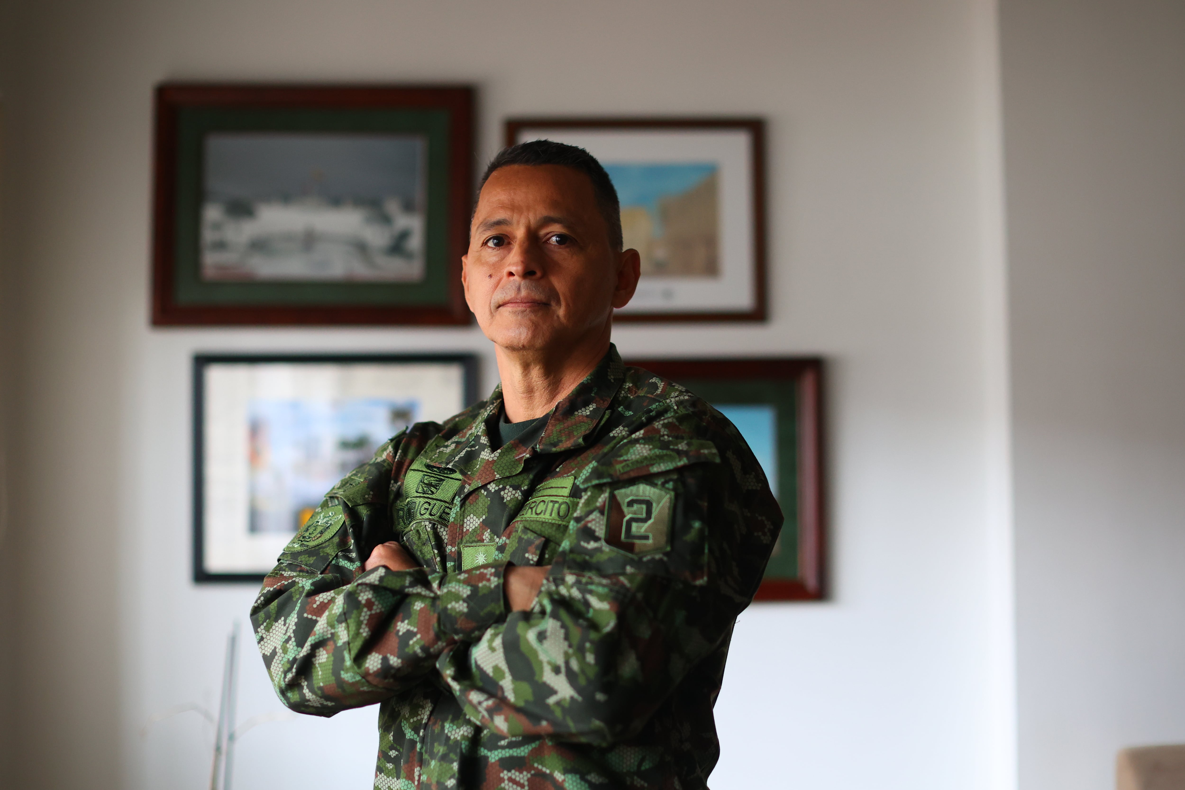 El General Erick Rodríguez el 19 de junio de 2024.