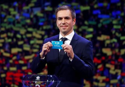 Lahm durante el sorteo de la Euro 2020.
