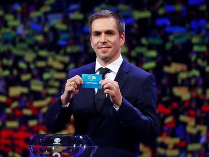 Lahm durante el sorteo de la Euro 2020.